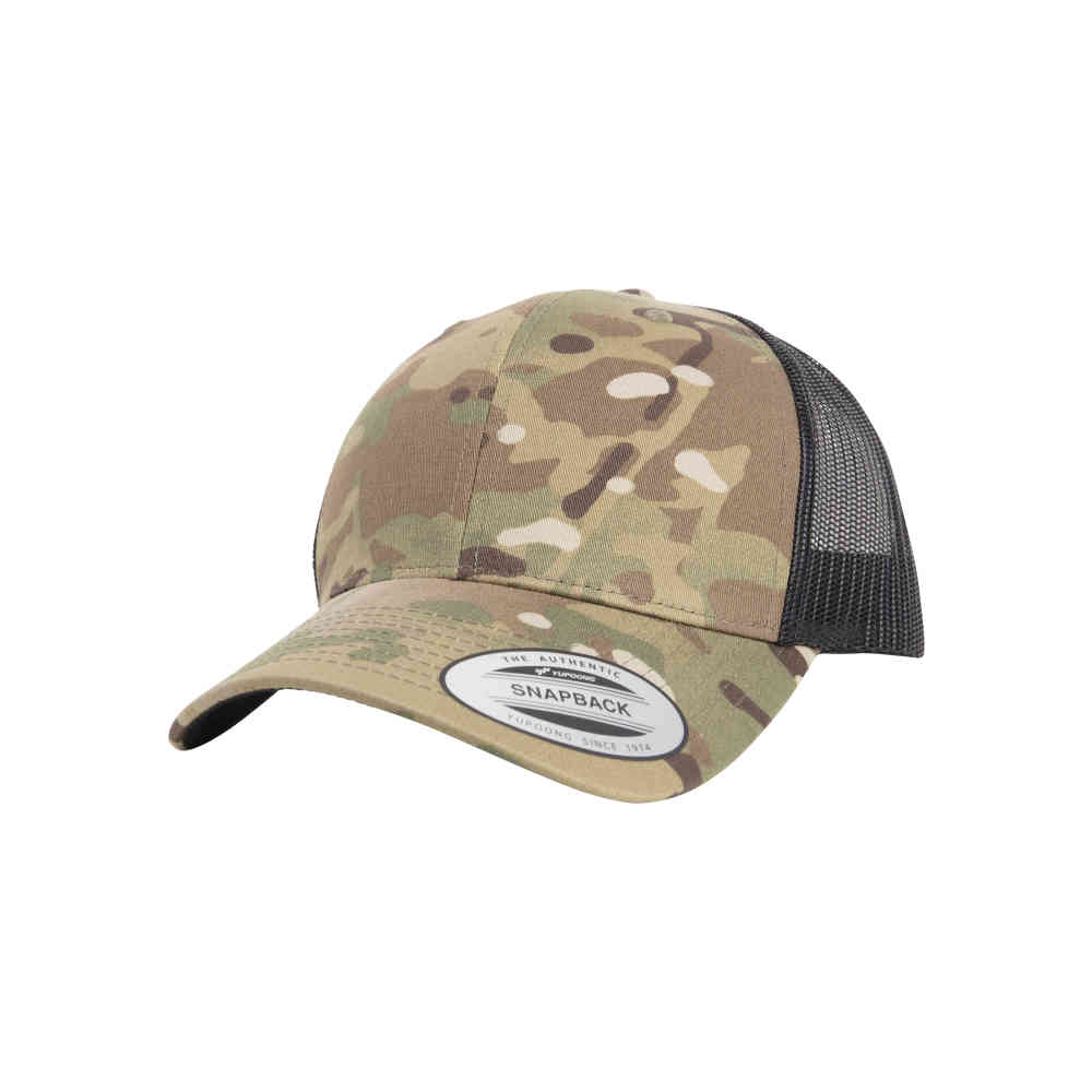 Flexfit - Retro Trucker Multicam? multicam one size Trucker pet - Groen